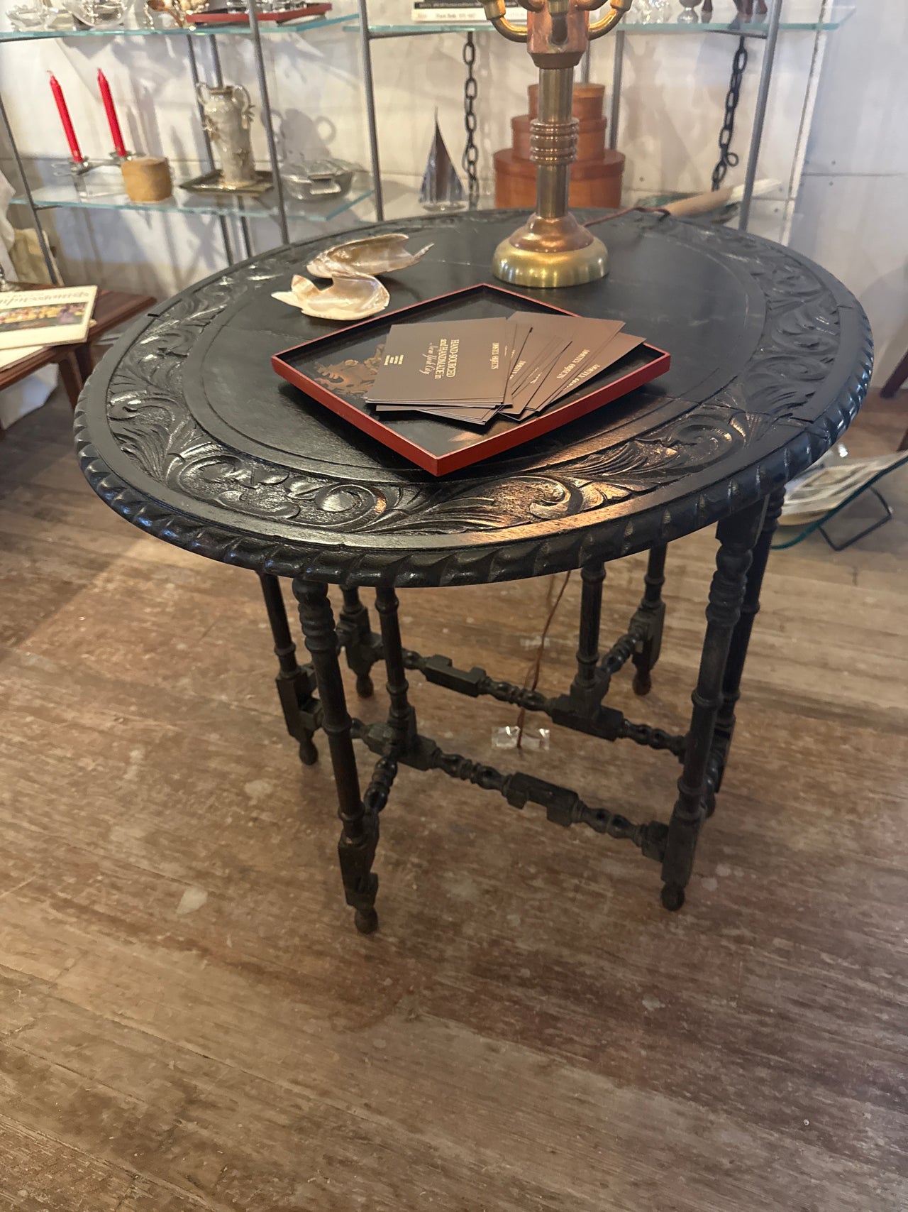 Ebonized Accent Table