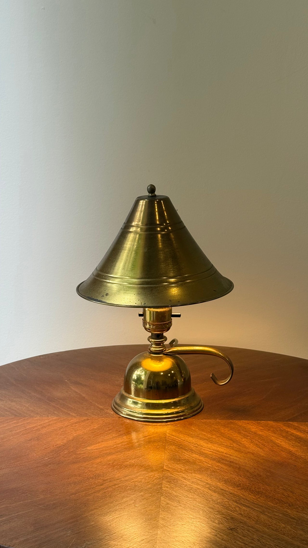 Brass Oil Lamp Table Lamp c. 1960s