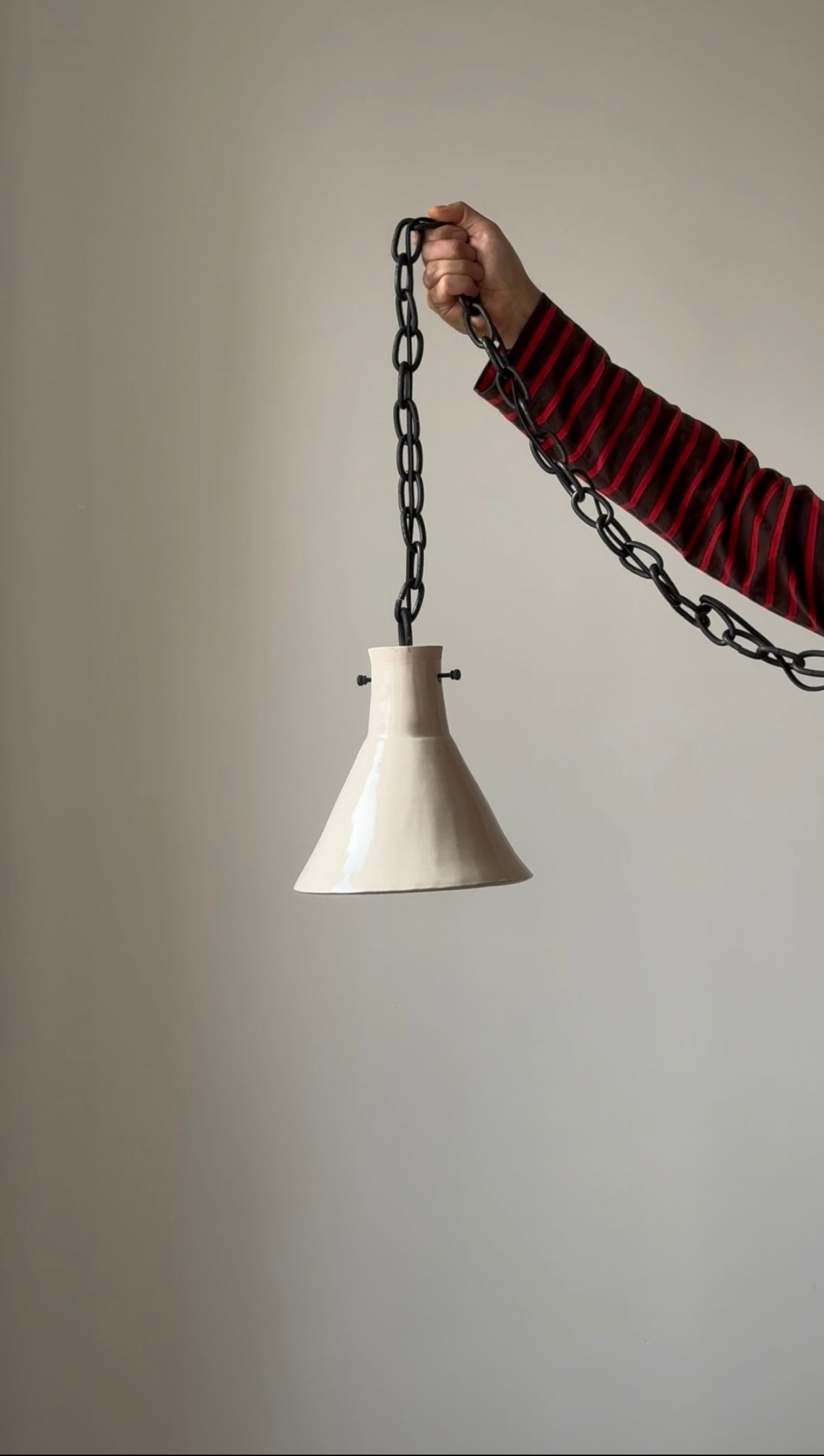 Handmade Porcelain Bell Pendants