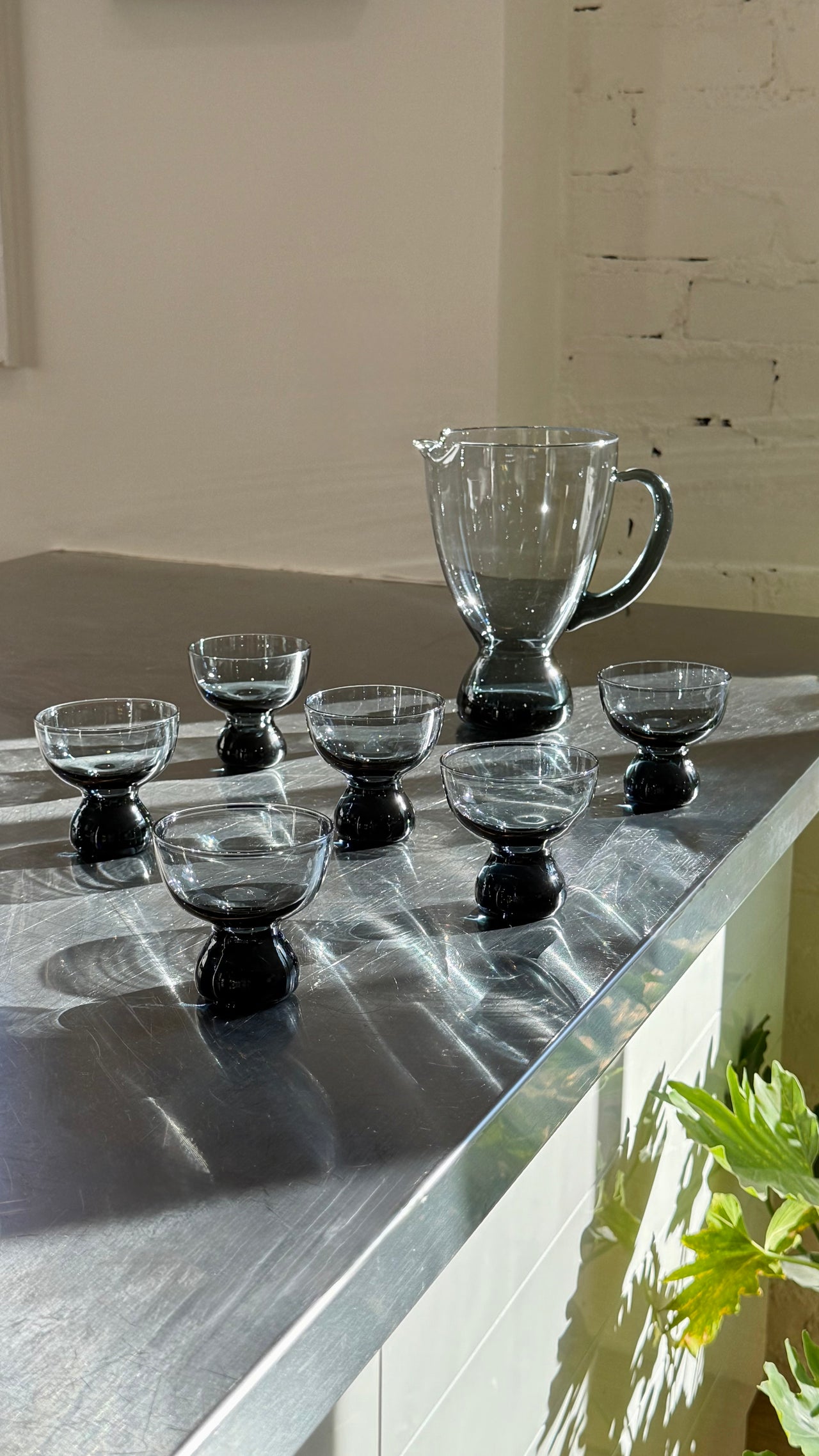 Morgantown Smoky Blue Cocktail Set