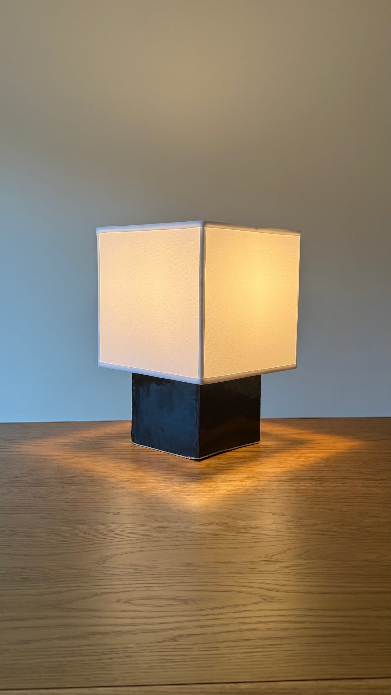 Handmade Ceramic Cube Lamp
