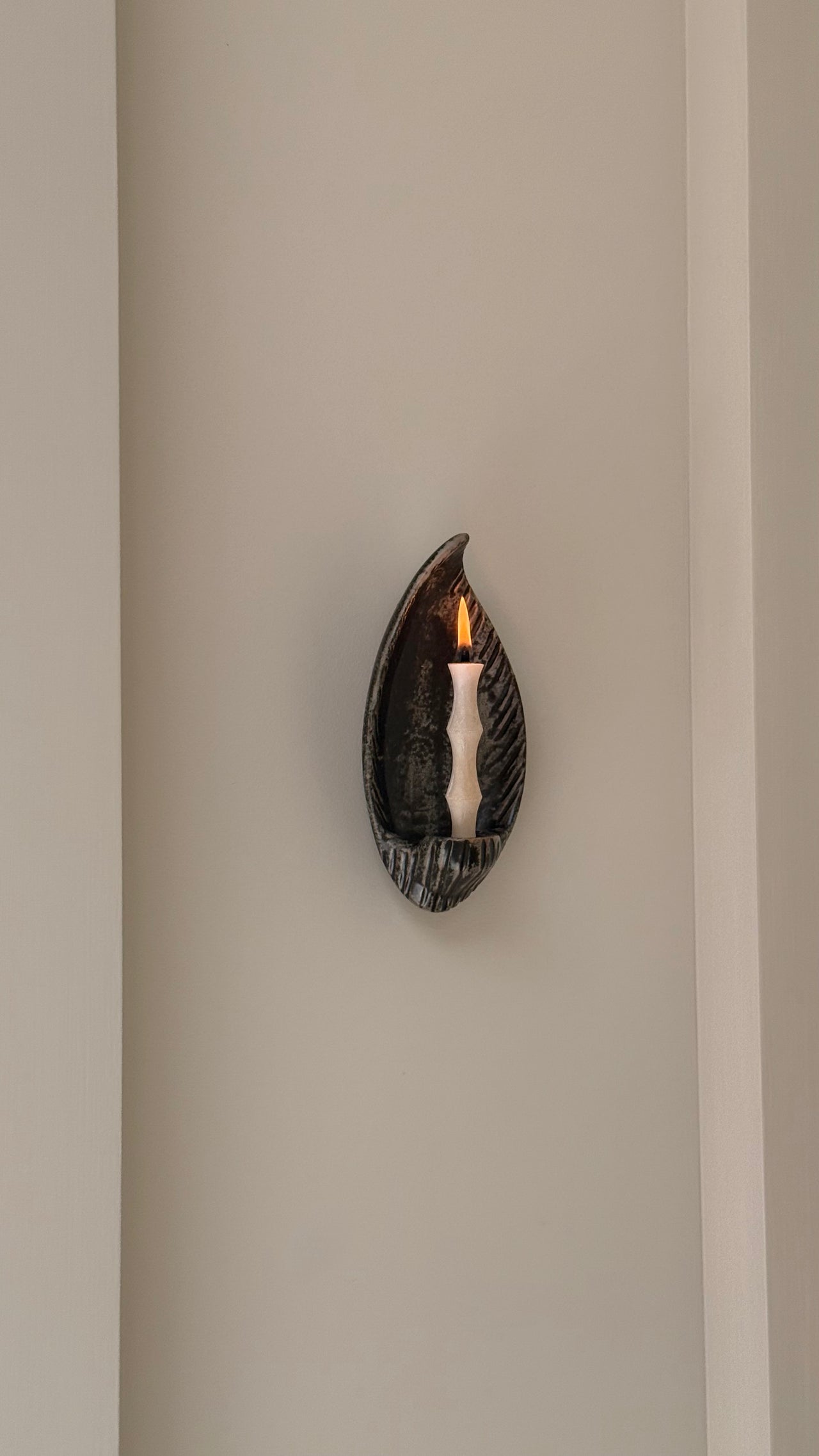 Danish Ceramic Candle Sconce