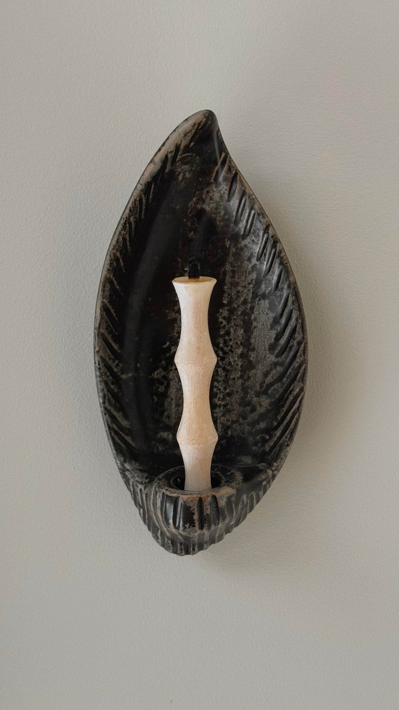 Danish Ceramic Candle Sconce