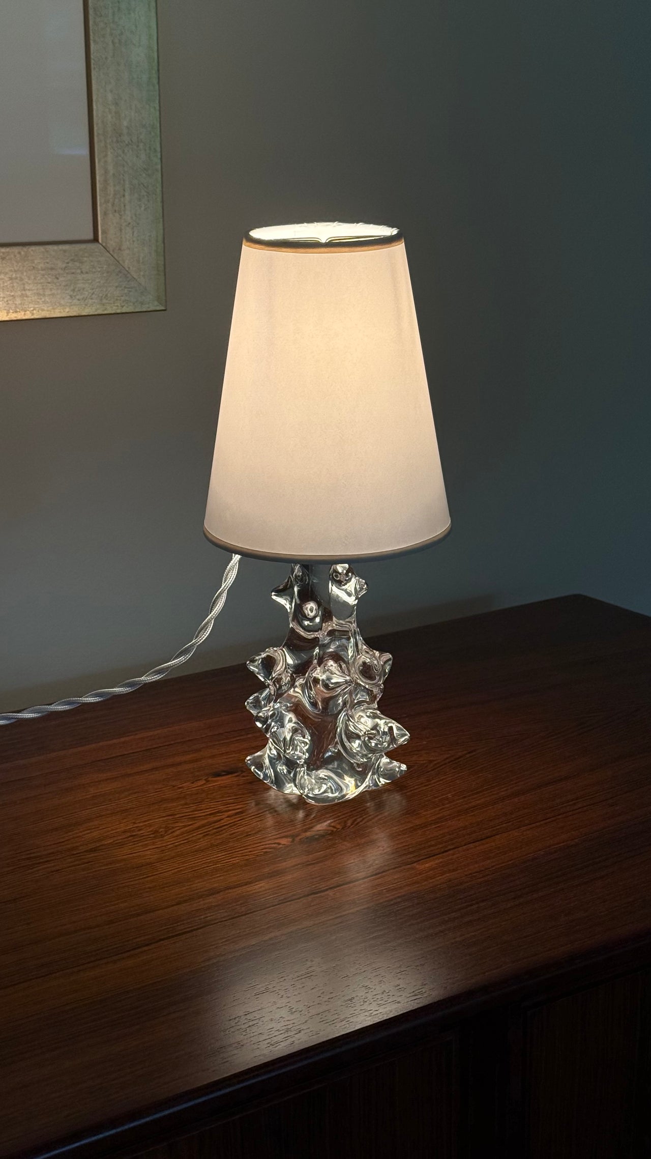 French Crystal Table Lamp