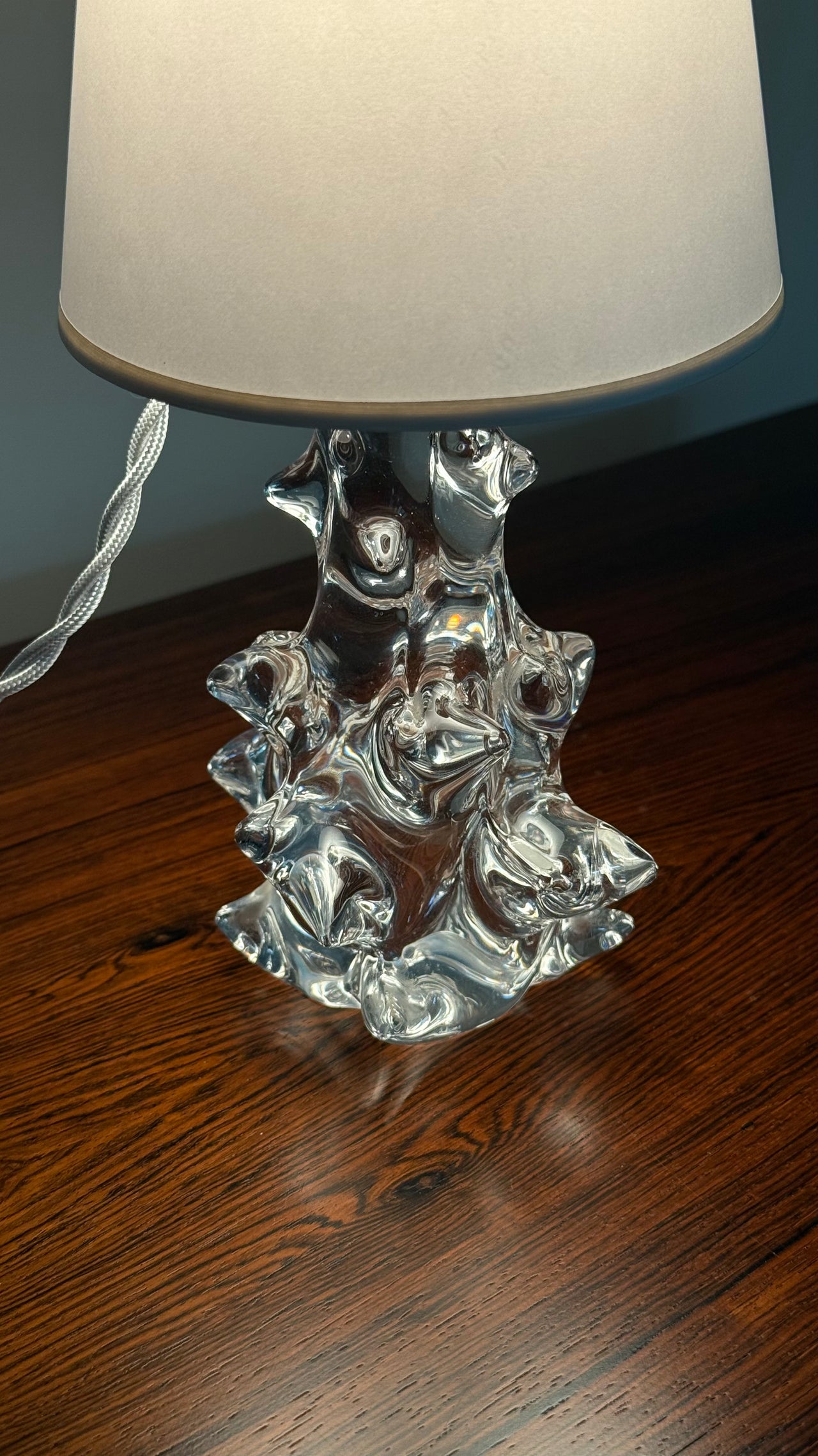 French Crystal Table Lamp