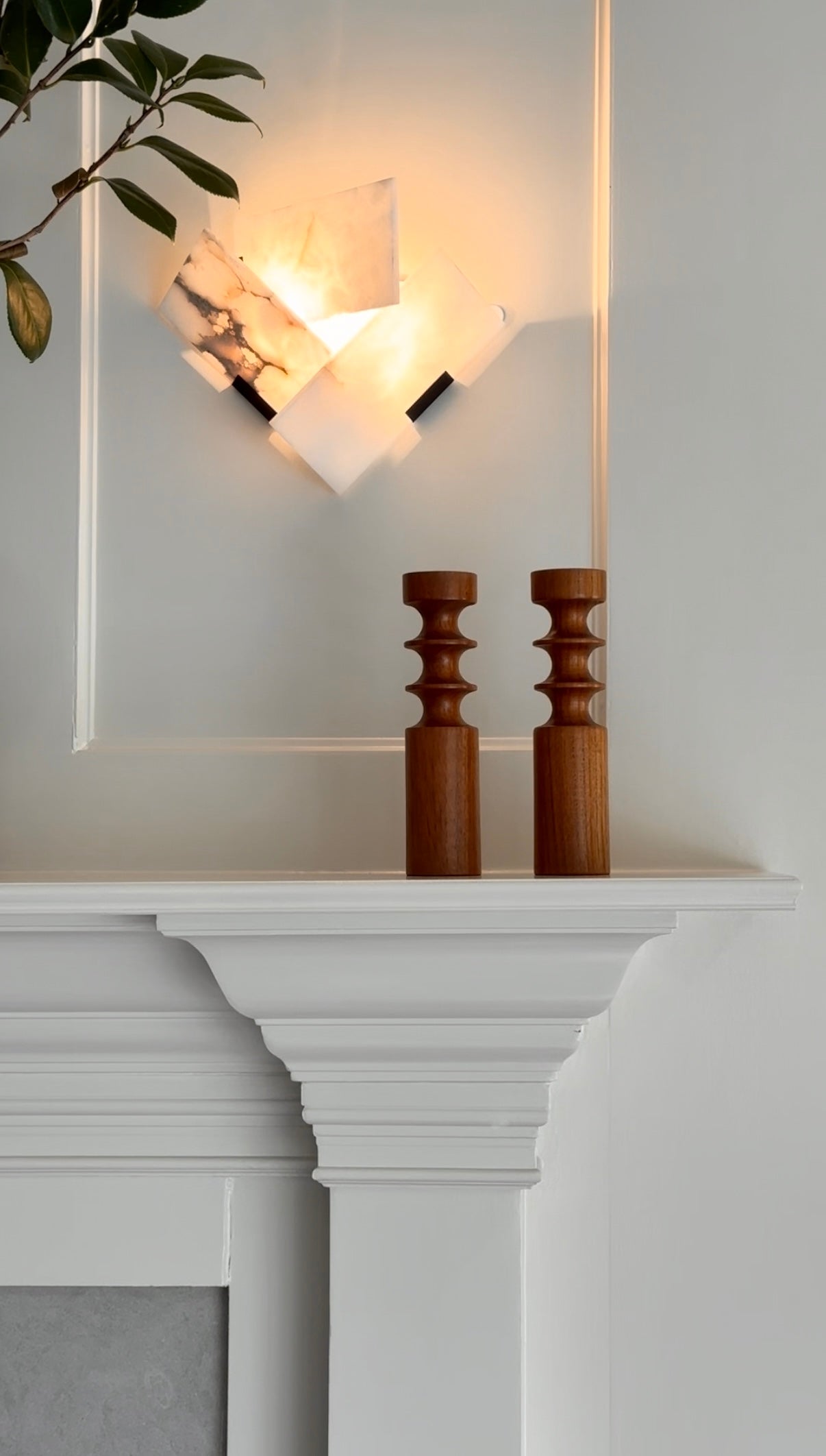 Danish Turned Teak Candleholder