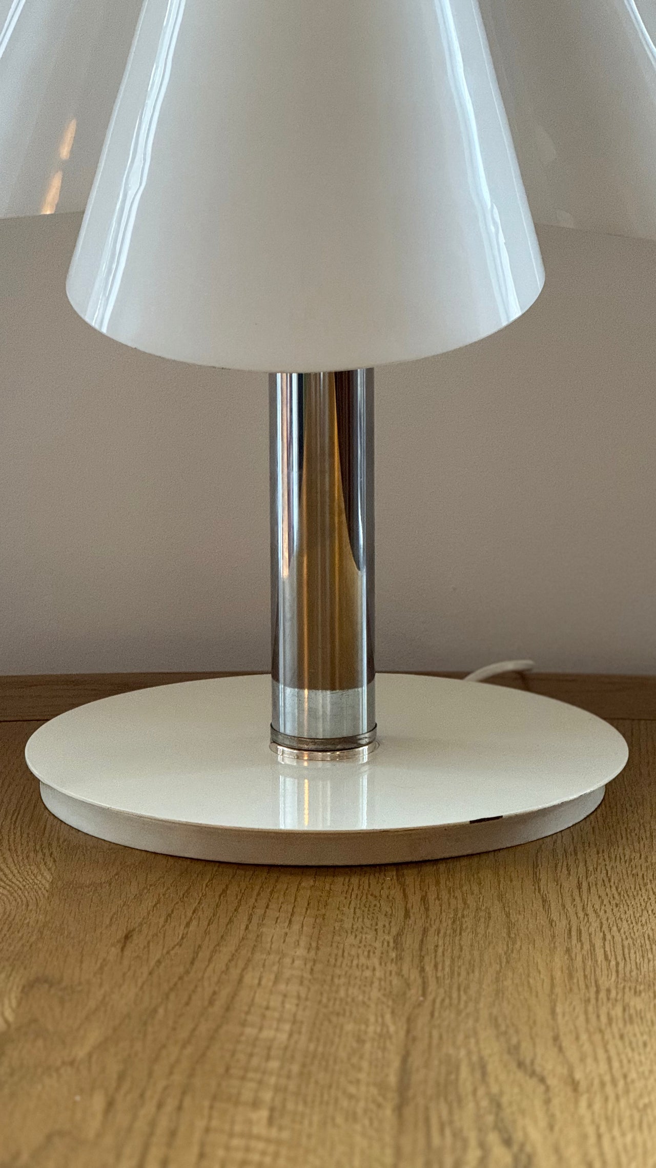 Italian Glass Three-Bulb Lamp