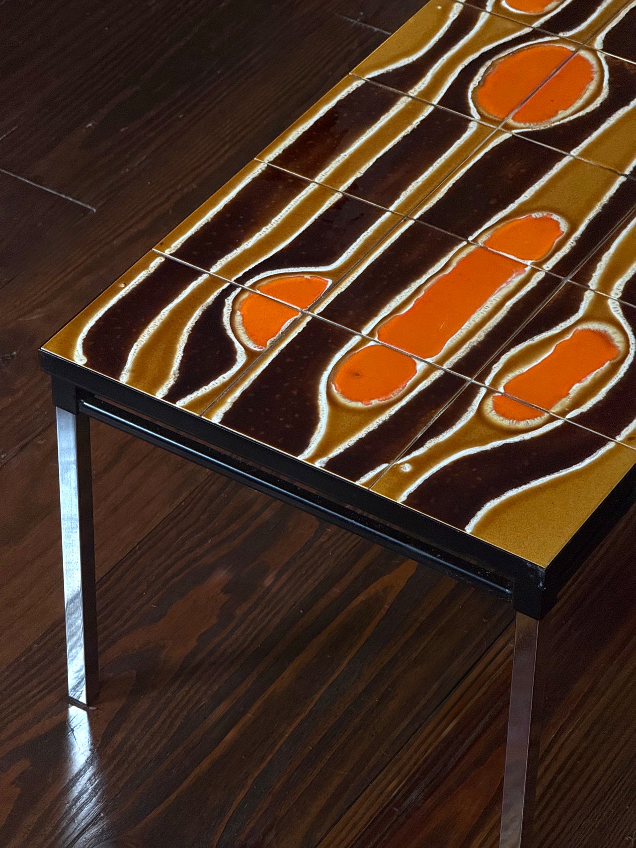 French Ceramic Tile Coffee Table