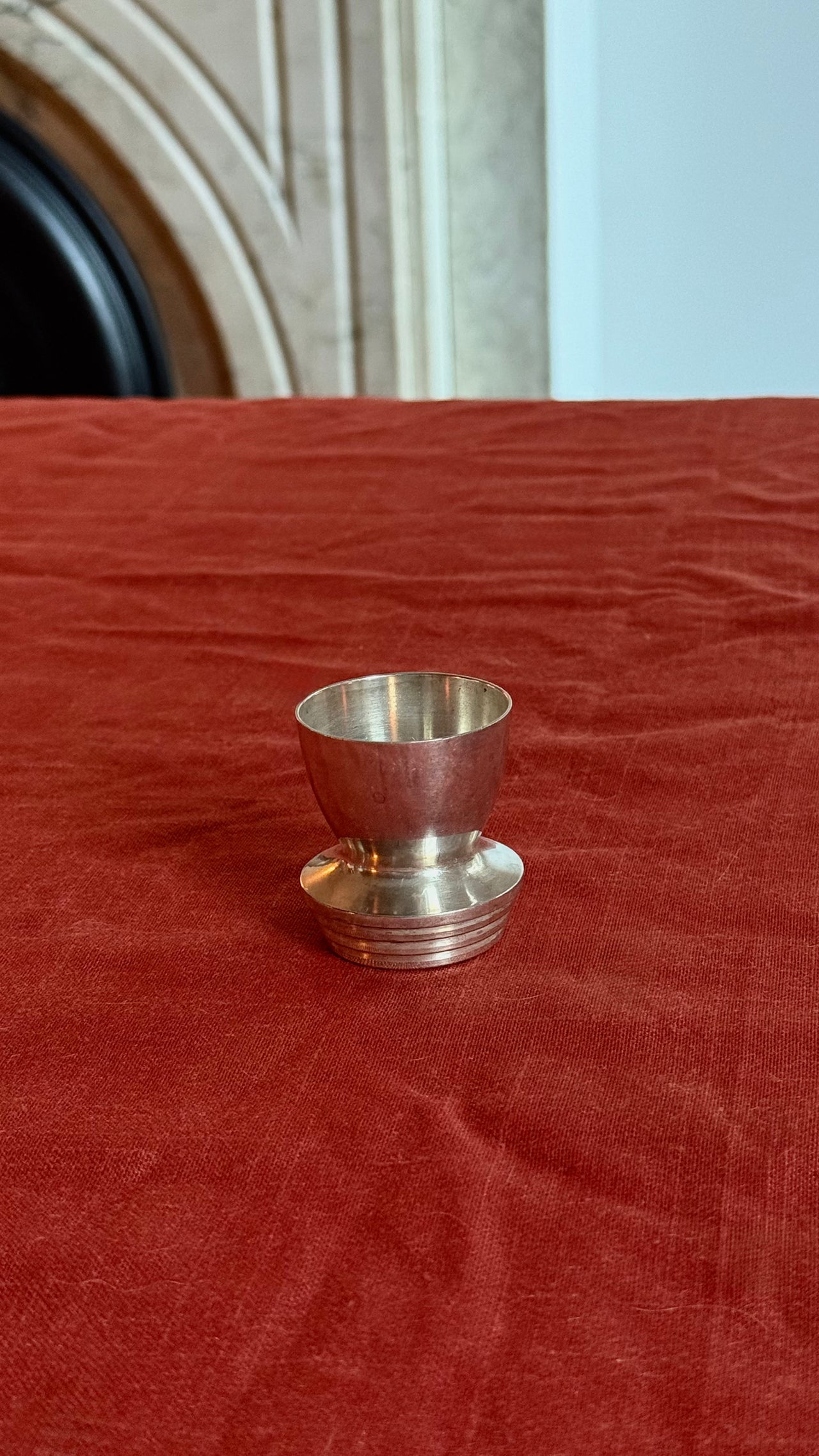 French Silver Plated Egg Cups