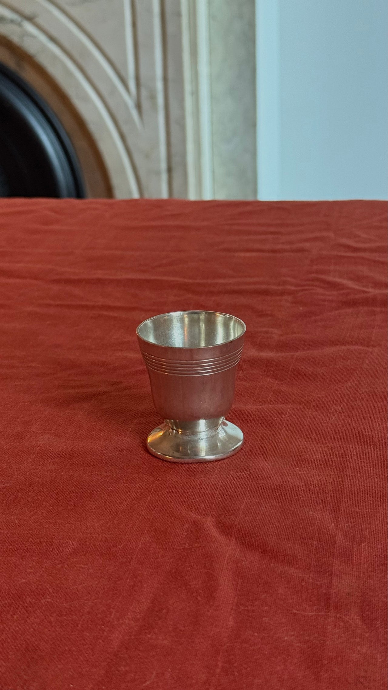 French Silver Plated Egg Cups