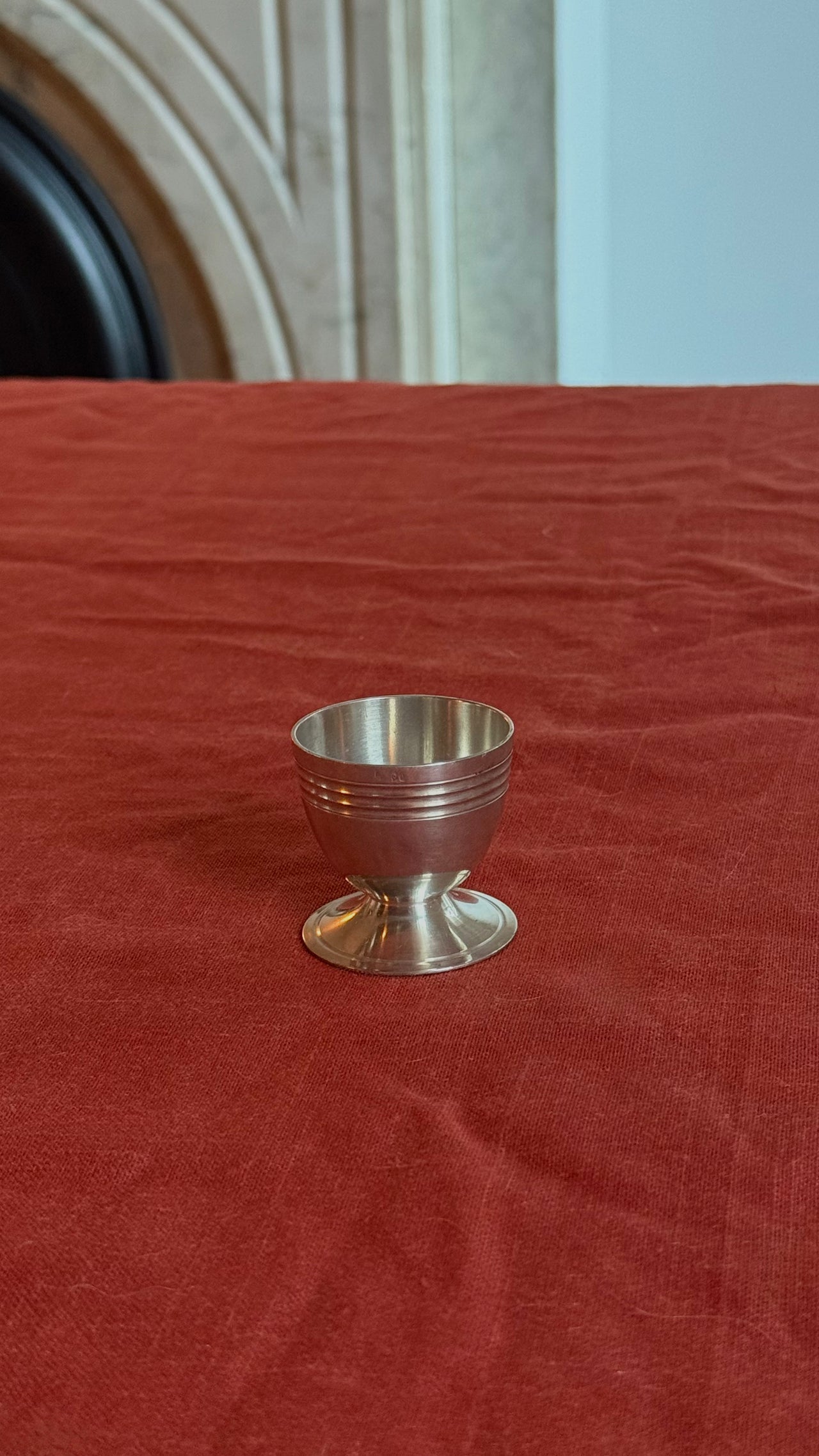 French Silver Plated Egg Cups