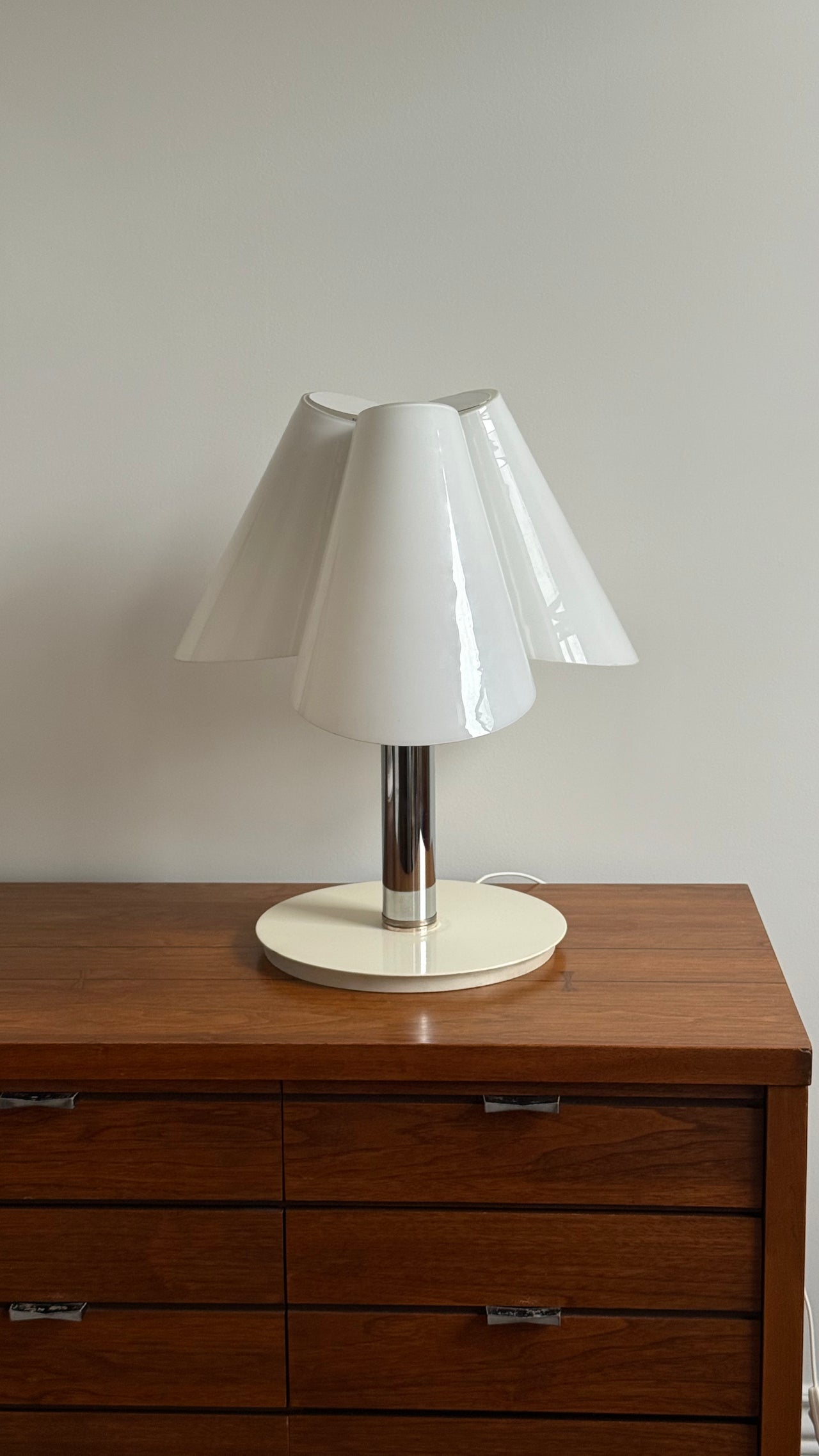 Italian Glass Three-Bulb Lamp