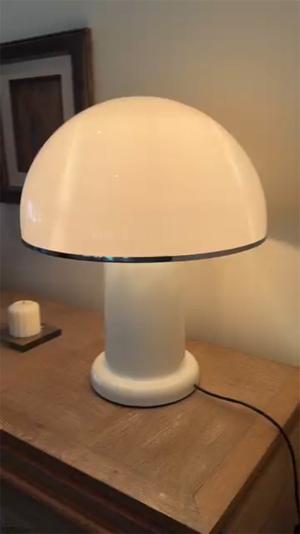 French Plexiglass Mushroom Lamp by Groupe Habitat