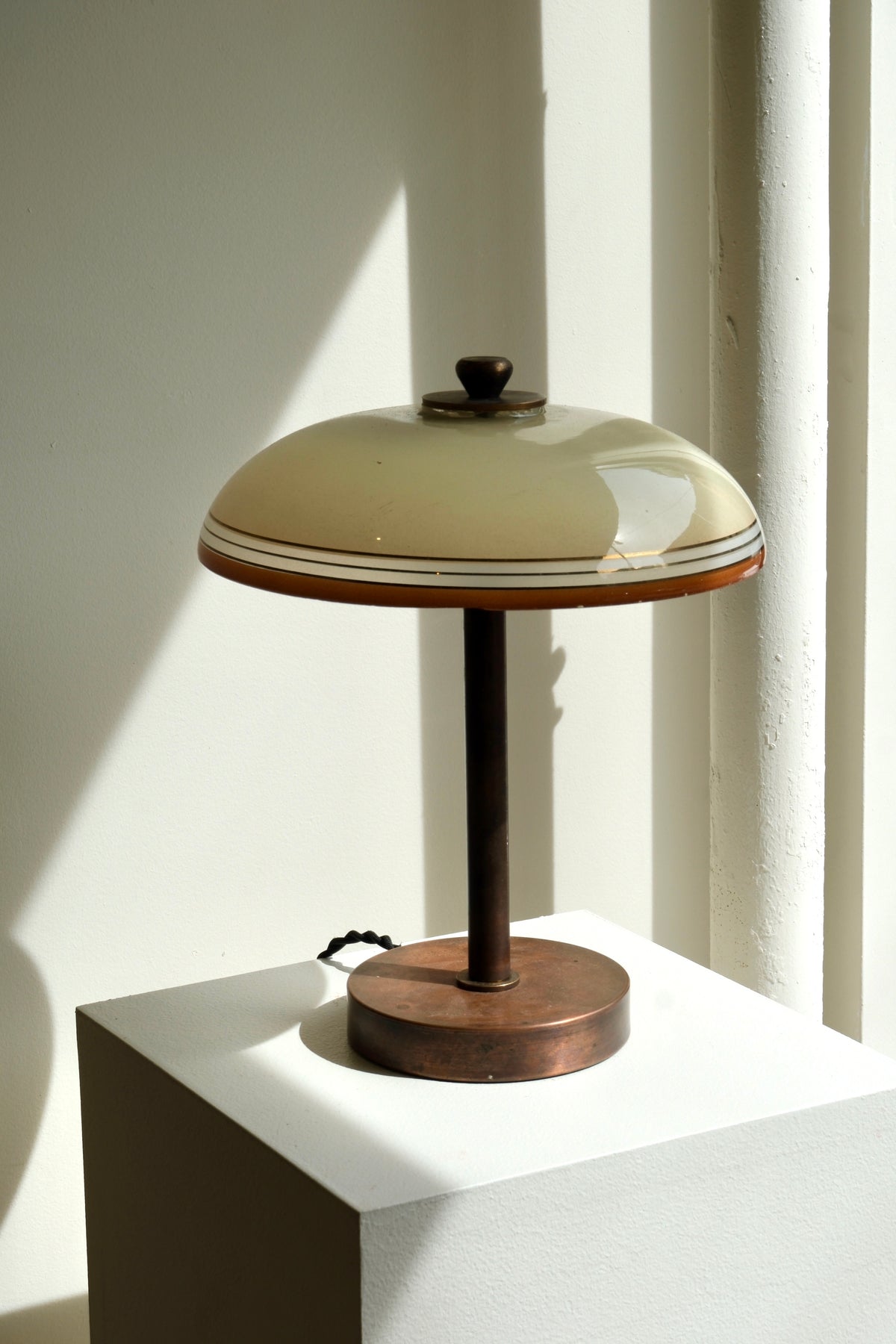 1940s Italian Copper Table Lamps