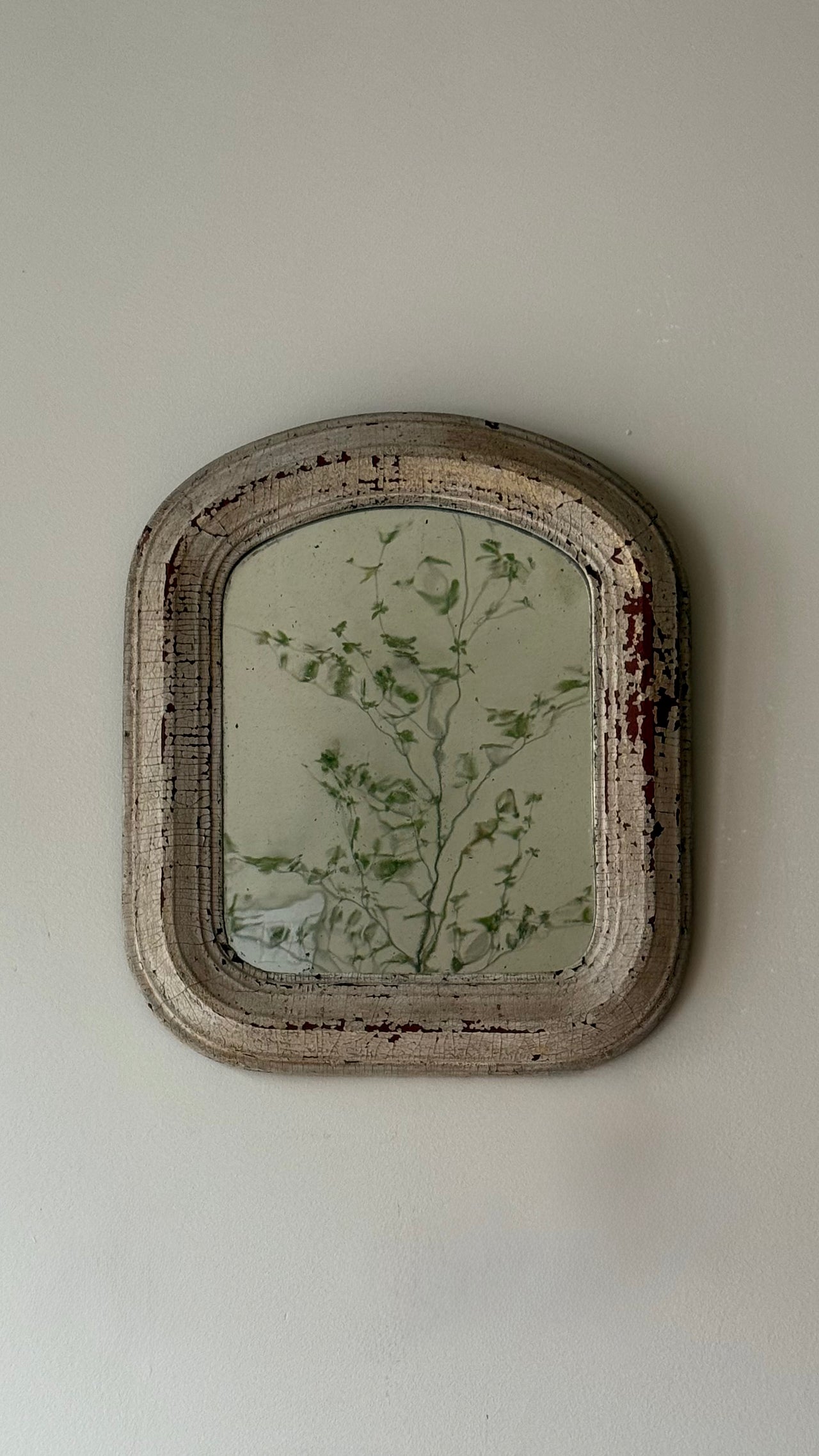 Antique Patinated Wall Mirror