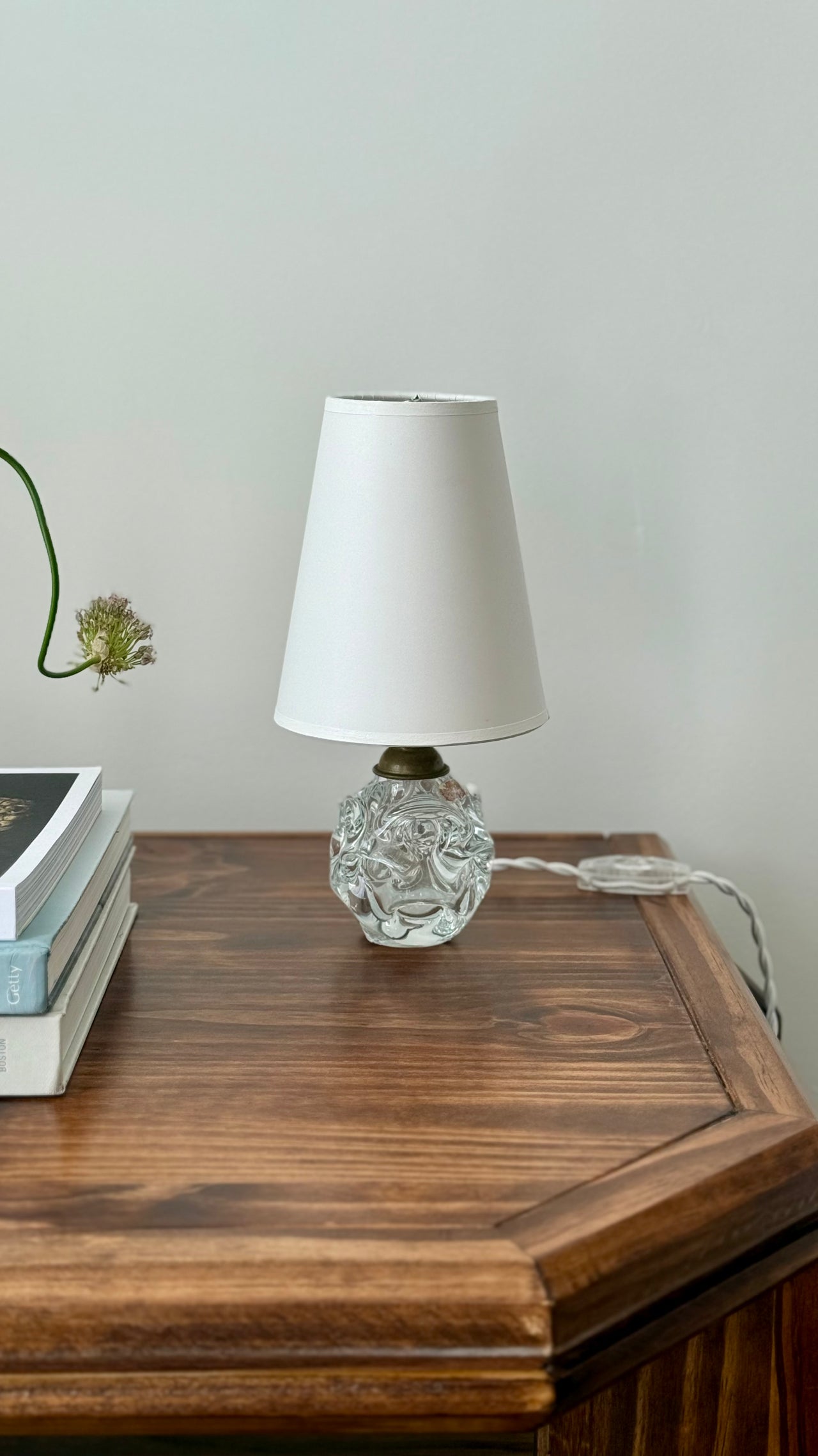 Börne Augustsson Petite Glass Table Lamp, c. 1950s