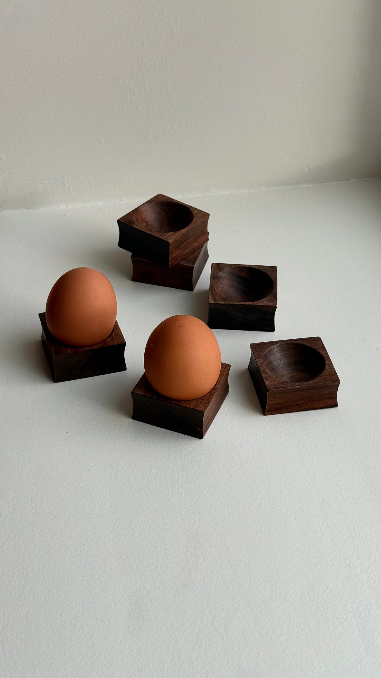 Danish Wood Egg Cups