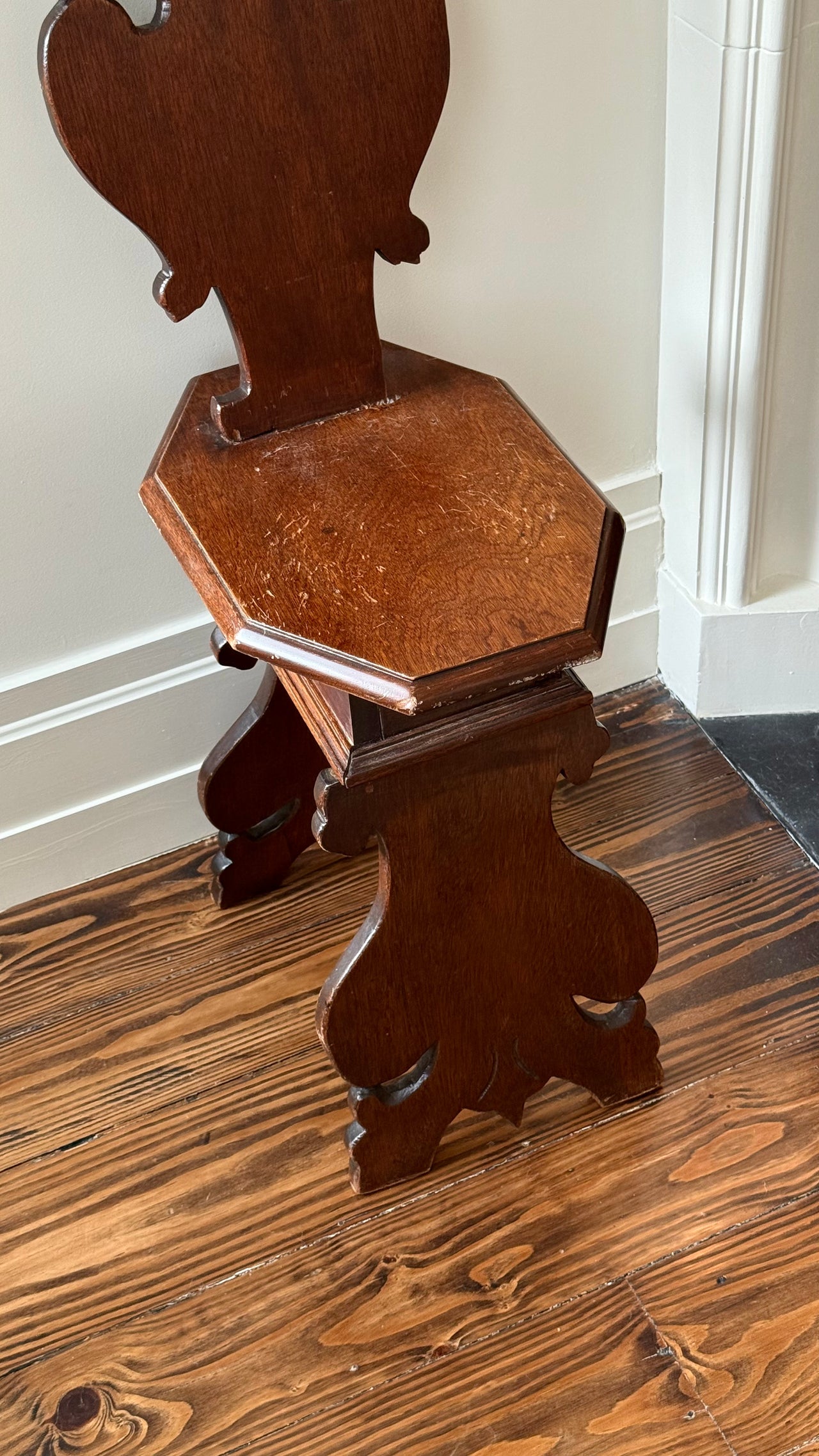 Antique Italian Sgabello Chair, c. 19th-century