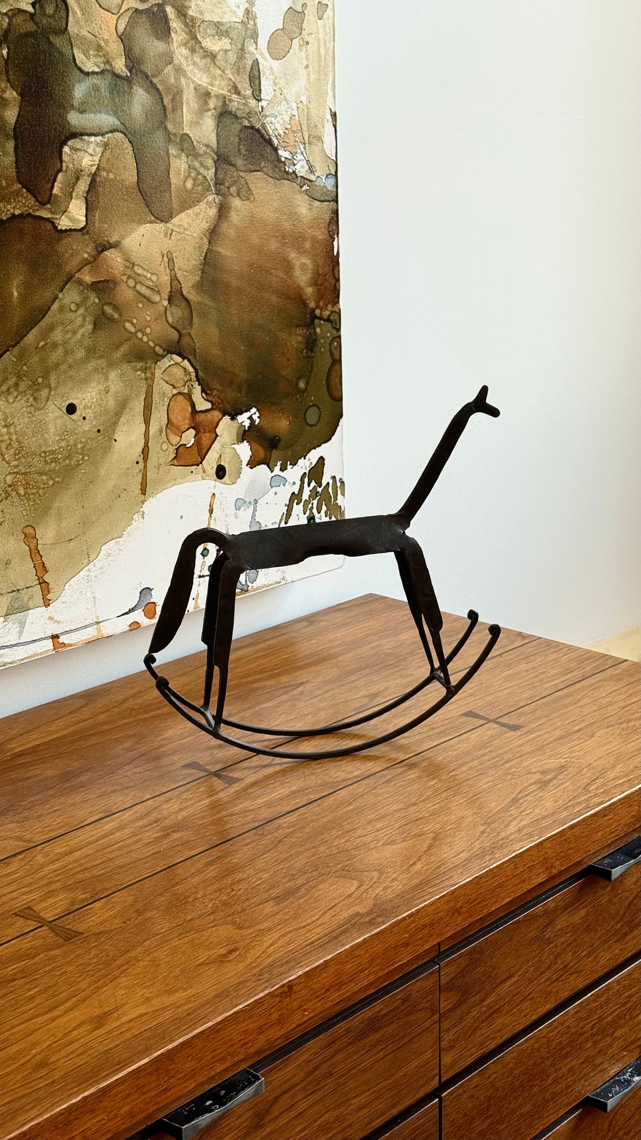 Wrought Iron Rocking Horse