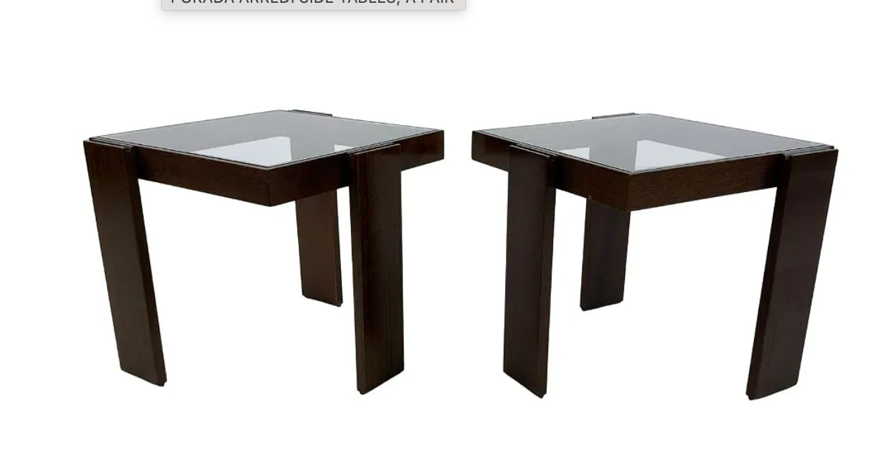 Pair of Porada Arredi Side Tables